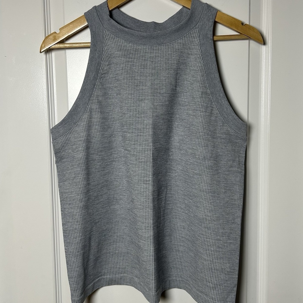 Athleta Plus Size Heather Gray Renew Racerback Workout Breathable Tank‎ Top